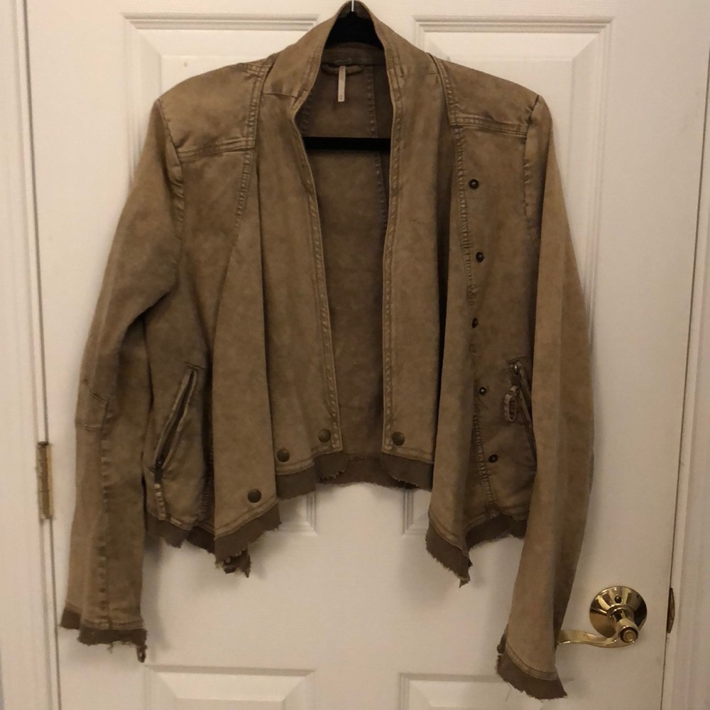 Tan free People jacket
